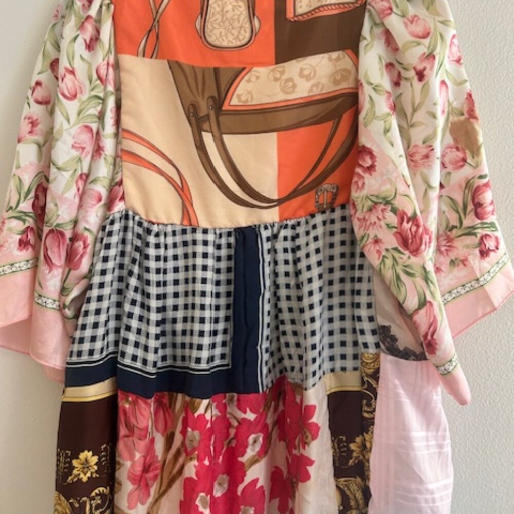 Nuuly Place Nationale Multicolor One-of-a-Kind Kaftan Tunic NEW - Picture 15 of 16